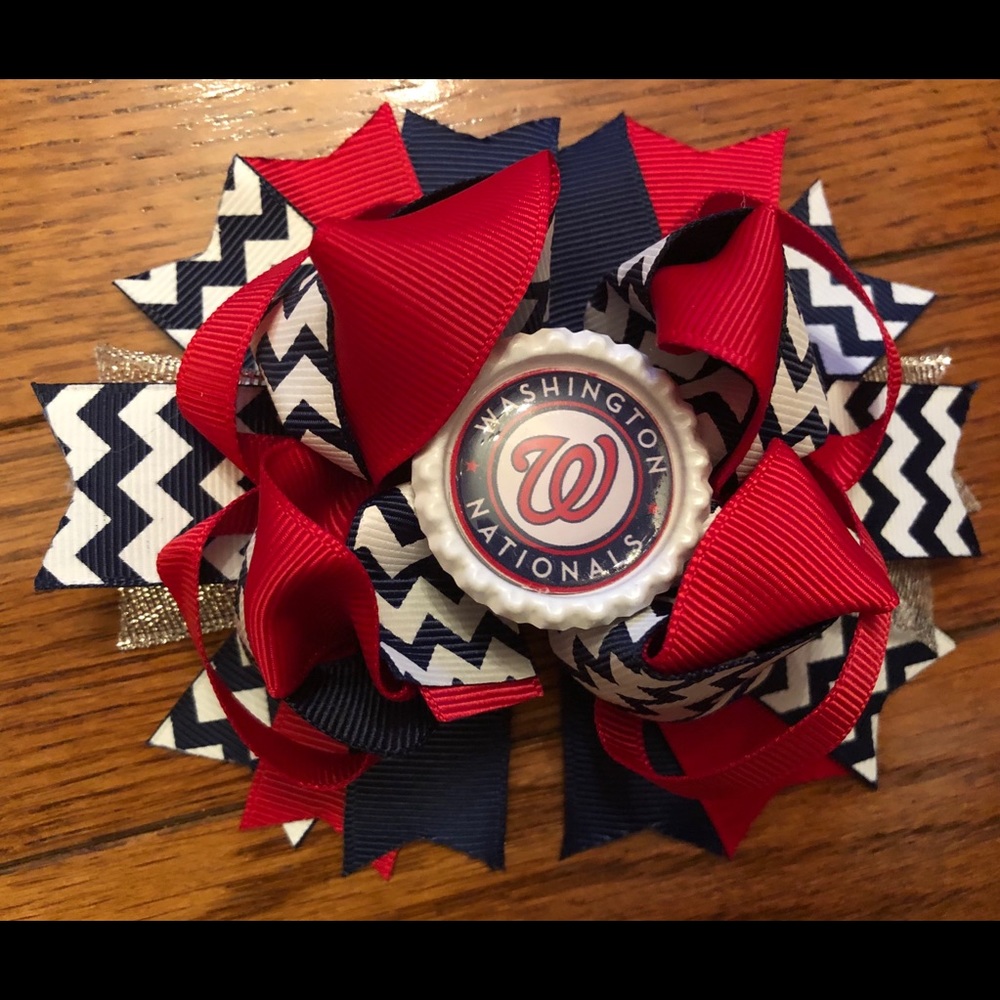 Washington Nationals Hair Bow